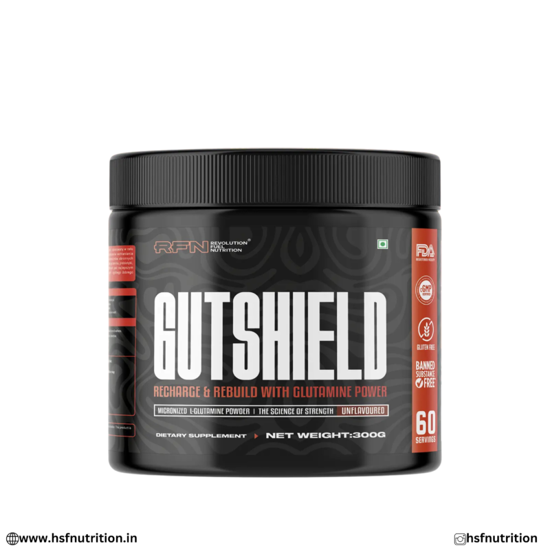 RFN Gutshield L-Glutamine Unflavoured 300g Front View