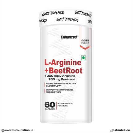 ✅ Image 1 Alt Text: Enhanced L-Arginine + BeetRoot Front View