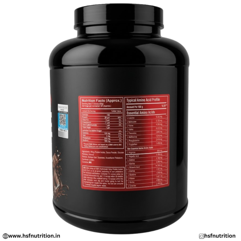 Davisco Isolate Whey Protein Nutrition Facts and Amino Acid Profile