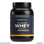 Nutrabay Gold Tri-Blend Whey Double Chocolate Front View