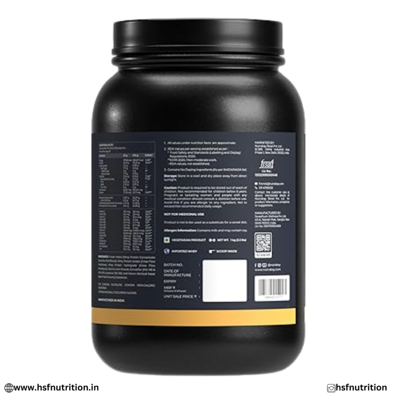 Nutrabay Gold Tri-Blend Whey Supplement Facts and Ingredients