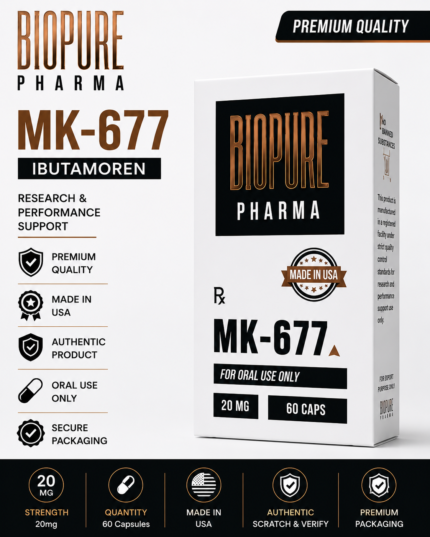 Biopure Pharma MK-677 20mg - 60 Capsules | Ibutamoren Formula