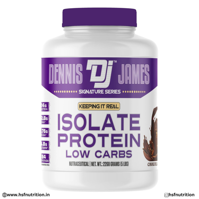 Dennis James Isolate Protein 2.268kg Chocolate Front View
