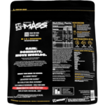 Mutant Mass 2.27kg Nutrition Facts Ingredients Back View