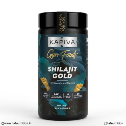 Kapiva Gym Foods Shilajit Gold 90 Capsules Front View