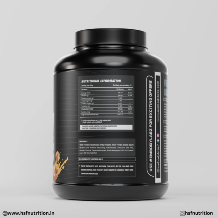 Embody Labz Clean Whey Protein Supplement Facts