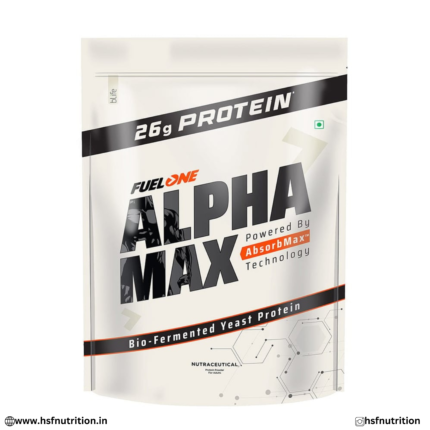 Fuel One Alpha Max Protein Chocolate | 26 Servings, 26g Protein,  Bio-Fermented Yeast Protein, Muscle Recovery Support