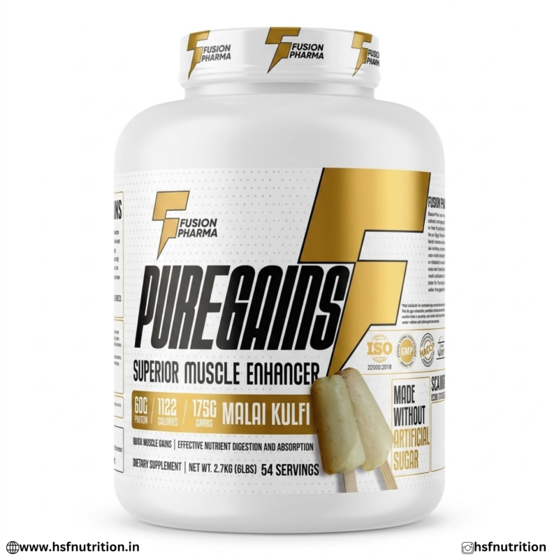 Fusion Pharma PureGains 2.7kg Malai Kulfi Front View