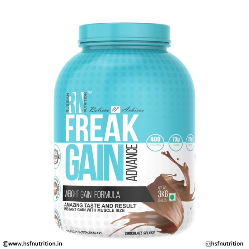 Russian Nutrition Freak Gain Advance 3kg Chocolate Splash Front View