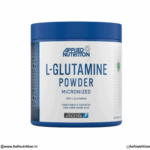 Applied Nutrition L-Glutamine Powder Micronized 500g Tub Front and Back Label View