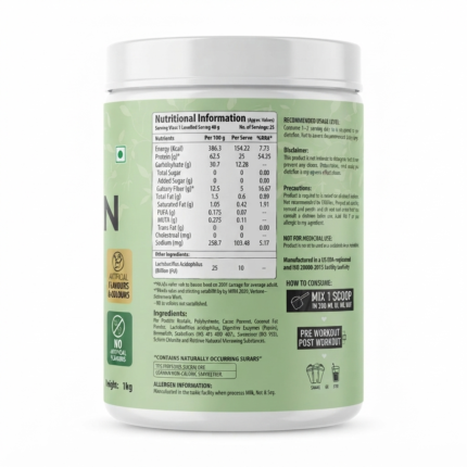 One Science Pea Protein Isolate Nutrition Facts and Ingredients