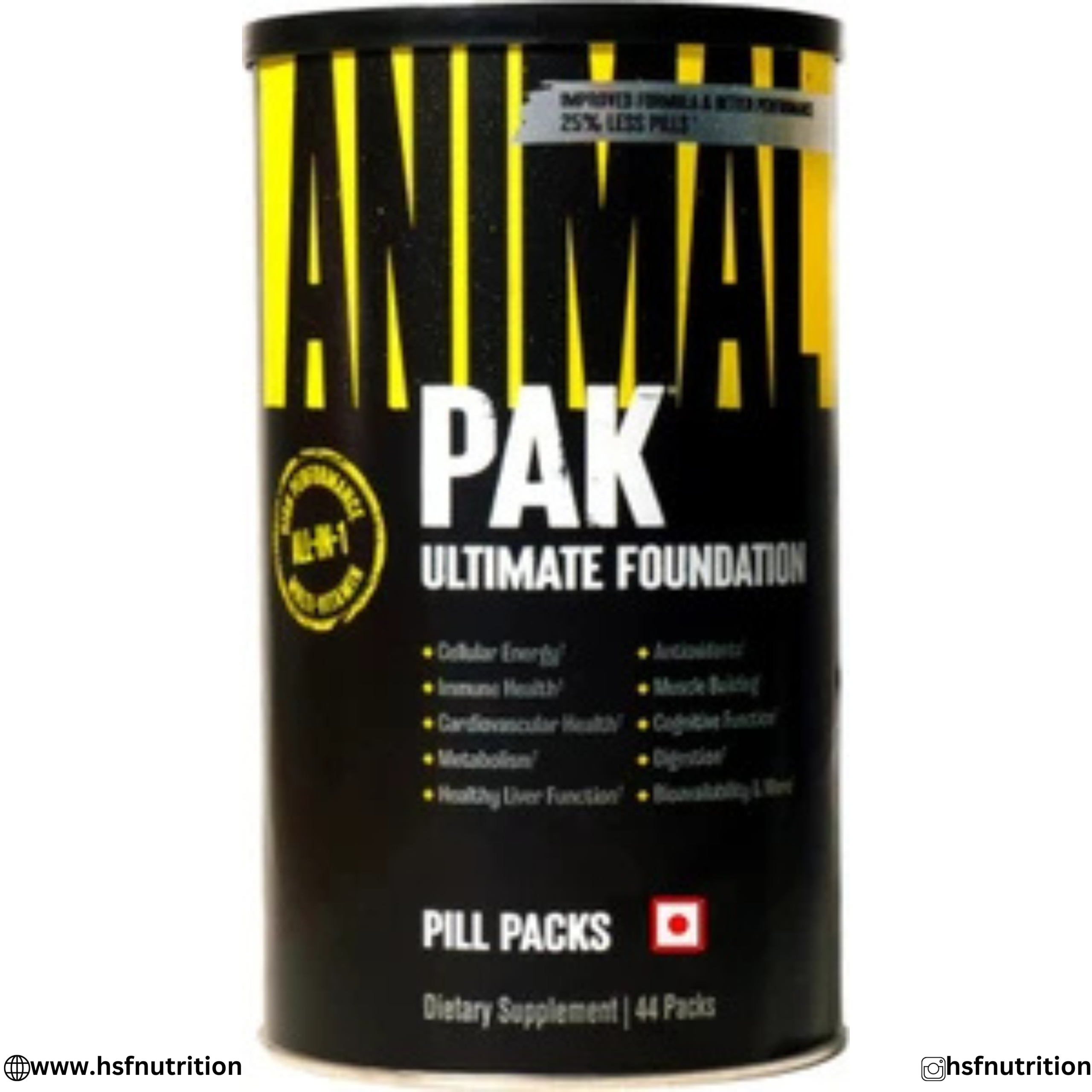 Untitled (1080 x 1080 px) (12) Universal Nutrition Animal Pak 44 Packs front view container.