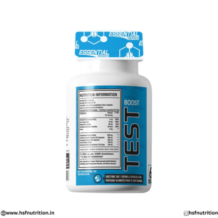 One Science Test Boost Supplement Facts and Ingredients Label