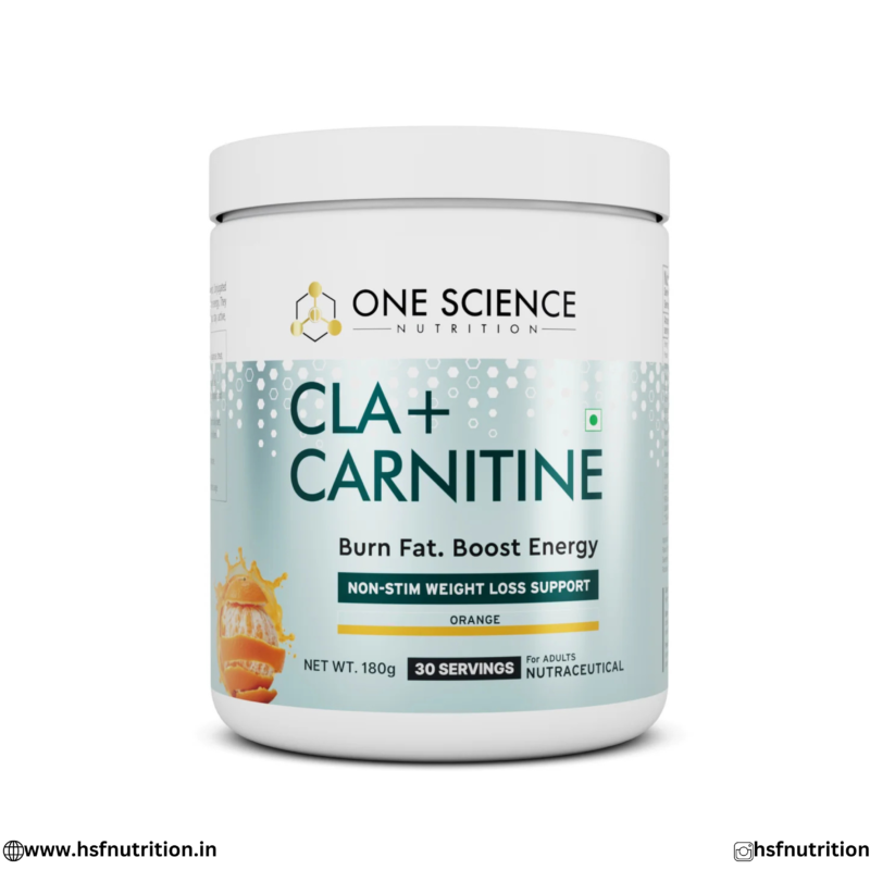 One Science CLA Carnitine 180g Orange Front View