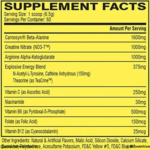 Cellucor C4 Original Pre-Workout Supplement Facts Label and Amino Acid Matrix Ingredients View