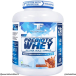 Trueforma TF Prebiotic Whey 2kg Chocolate Milkshake nutrition facts and ingredients label shown in the