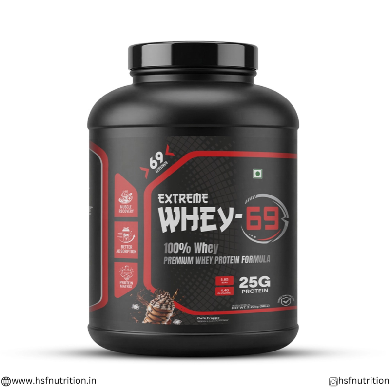 Immortal Extreme Whey-69 Protein 2.27kg Front View