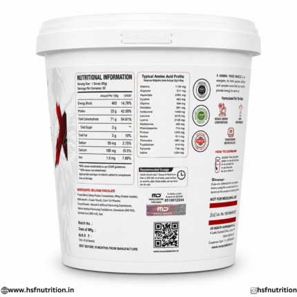 Muscle Doctor X Animal Hard Core Weight Gainer Nutrition Facts
