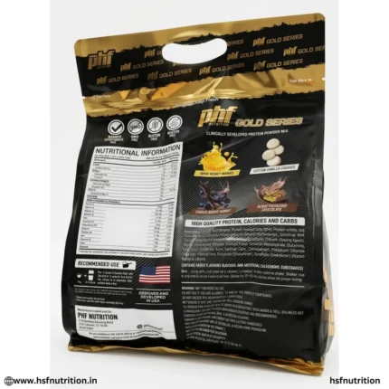 PHF Nutrition Premium Gainer Nutrition Facts and Ingredients
