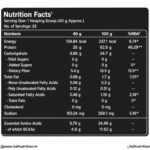 Nutrabay Gold Hydrolyzed Pea Protein 1 kg Nutrition Facts, Serving Size Breakdown, and Amino Acid Profile Label