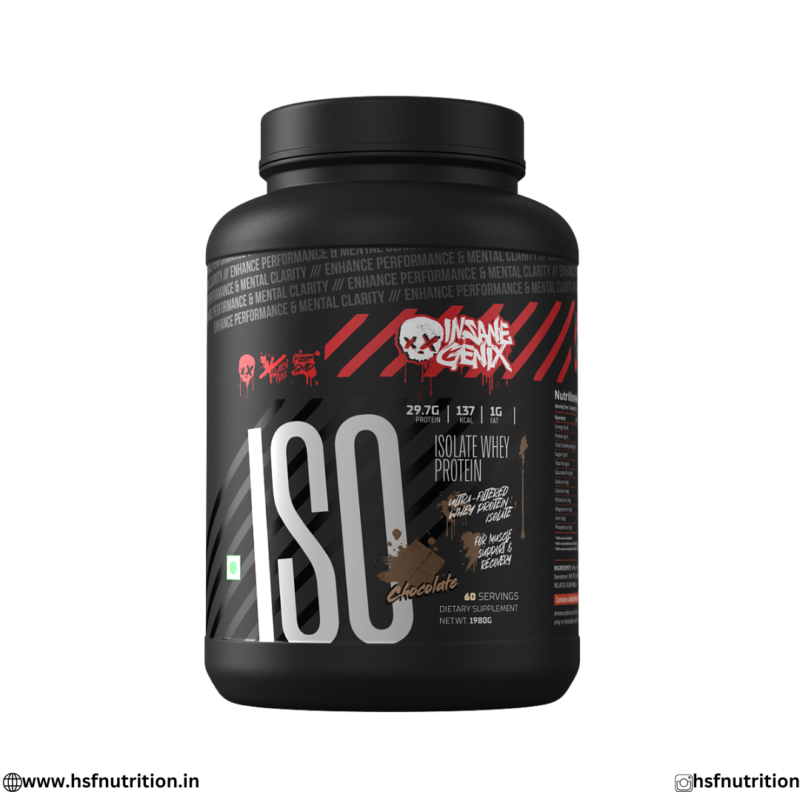 Insane Genix IG ISO Chocolate 1.98kg Tub Front View