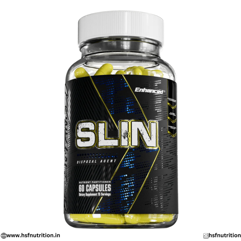 Enhanced Labs SLIN Nutrient Partitioner & Disposal Agent 60 Capsules Bottle Front View