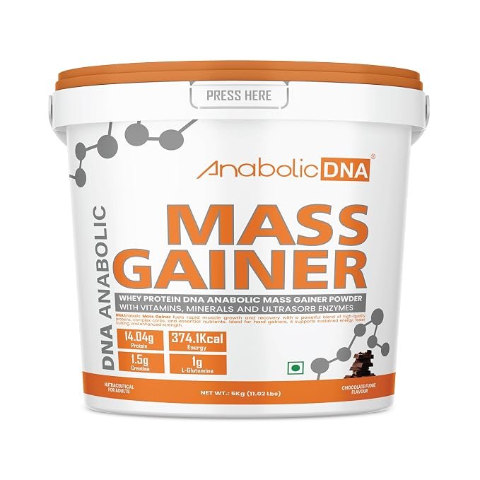 Anabolic DNA Mass Gainer - 5kg, Chocolate Fudge