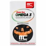 Muscle Club Omega 3, Deep Sea Omega 3, Omega 3 Fish Oil, Fish Oil Capsules, EPA DHA Supplement, EPA 525mg, DHA 400mg, Omega 3 Softgels, Fish Oil 1000mg, 60 Softgels